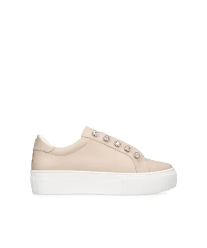 Kurt Geiger London Womens Leather Kgl Liviah Sneakers - Blush Leather (archived)