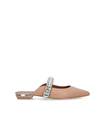 Kurt Geiger London Womens Leather Princely Mules - Camel Leather (archived)