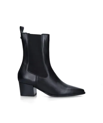 Kurt Geiger London Womens Leather Star Chelsea Boots - Black Leather (archived)
