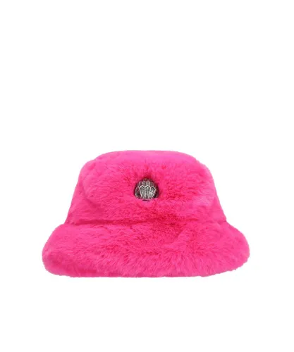 Kurt Geiger London Womens Poppy Bucket Hat Hat - Fuschia - One