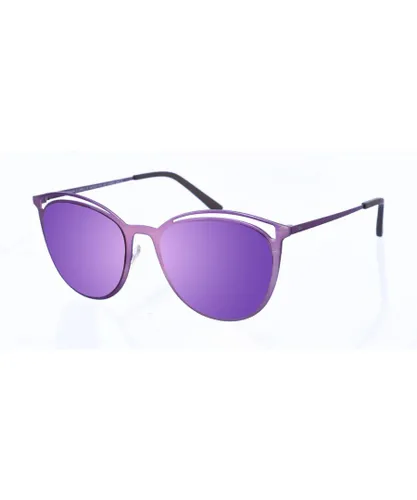 Kypers Clarinha WoMens oval-shaped metal sunglasses - Violet - One