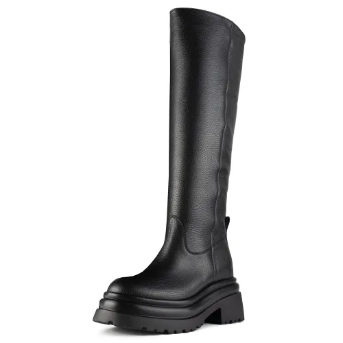 L37 HANDMADE SHOES Women's Black Ice Over-The-Knee Boot