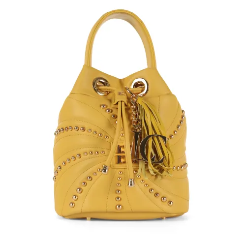 La Carrie , Studded Bucket Bag ,Yellow female, Sizes: ONE SIZE