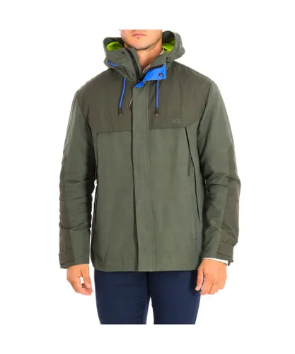 La Martina Mens long-sleeved turtleneck and hooded jacket TMO303-TL316 - Green Polyamide