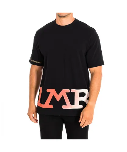 La Martina Mens Short Sleeve T-shirt SMR312-JS303 man - Black Cotton