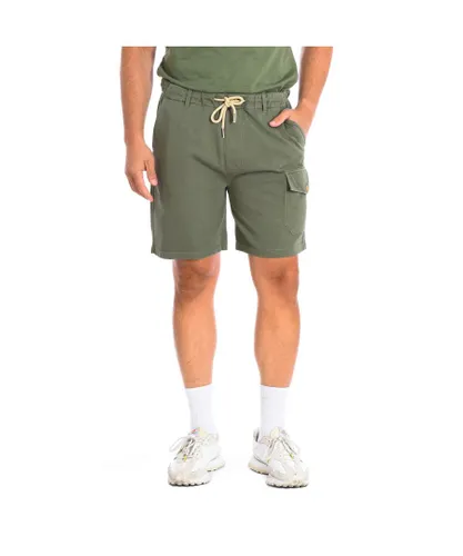 La Martina TMB005-JS303 Mens sports shorts - Green Cotton