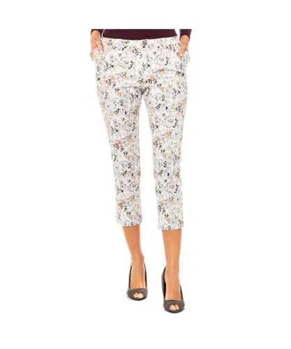 La Martina Womenss trousers with straight hems and belt loops LWT011 - Multicolour Cotton