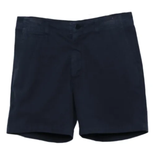 La Paz , LA PAZ Maciel Dark Navy Canvas Shorts ,Blue male, Sizes: