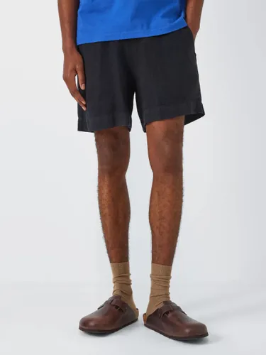 La Paz Relaxed Linen Shorts - Dark Navy - Male