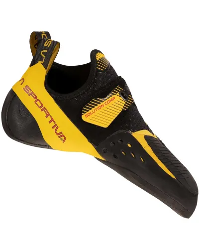 La Sportiva Men's Solution Comp Shoes - Black/Yellow