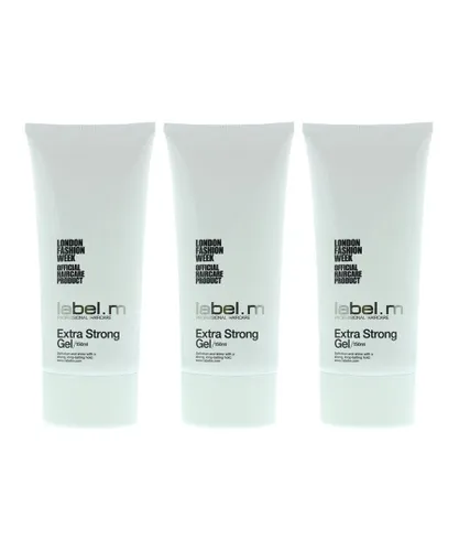 Label M Womens label.m Extra Strong Gel 150ml - Long-Lasting Hold x 3 - One Size