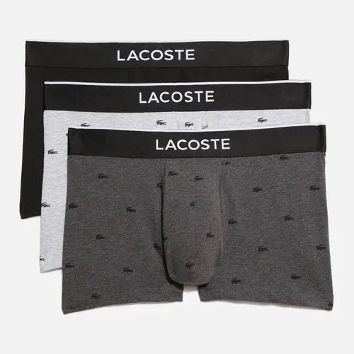 Lacoste 3 Pack Cotton Logo Boxer Trunks