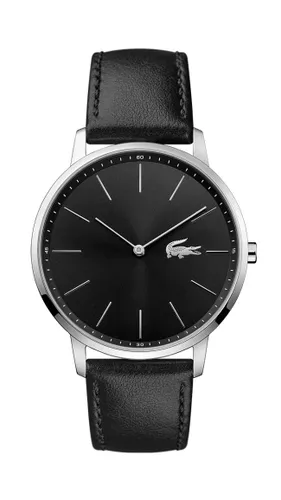 Lacoste Analogue Quartz Watch for Men with Black Leather