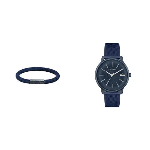 Lacoste Analogue Quartz Watch for Men with Blue Silicone