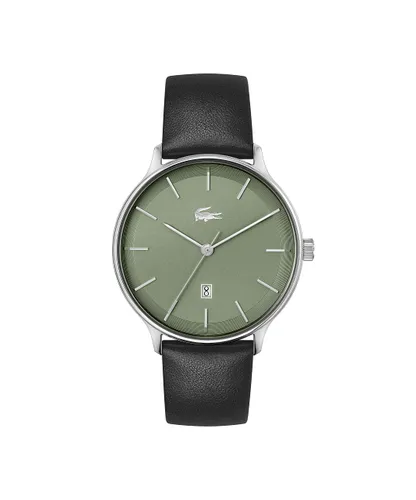 Lacoste Analogue Quartz Watch for Men with Green Leather