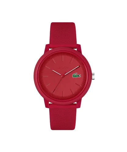 Lacoste Analogue Quartz Watch for Men with Red Silicone