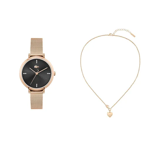 Lacoste Analogue Quartz Watch for Women with Carnation Gold