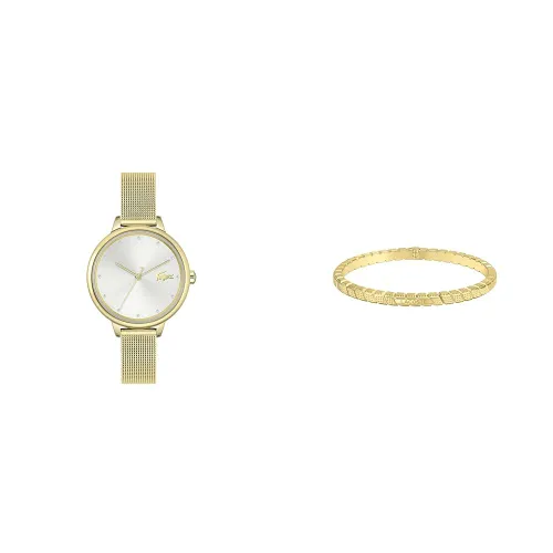 Lacoste Analogue Quartz Watch for Women with Gold Colored