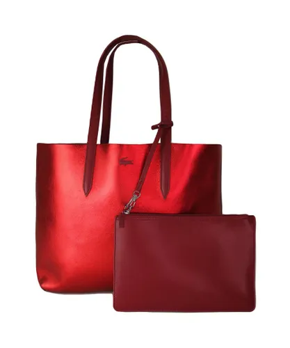 Lacoste Anna Reversible Womens Red Tote Bag Textile - One Size