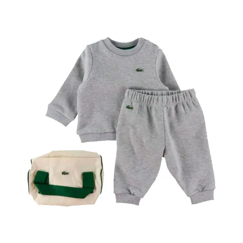 Lacoste , Baby Tracksuit in Ecological Cotton ,Gray female, Sizes: