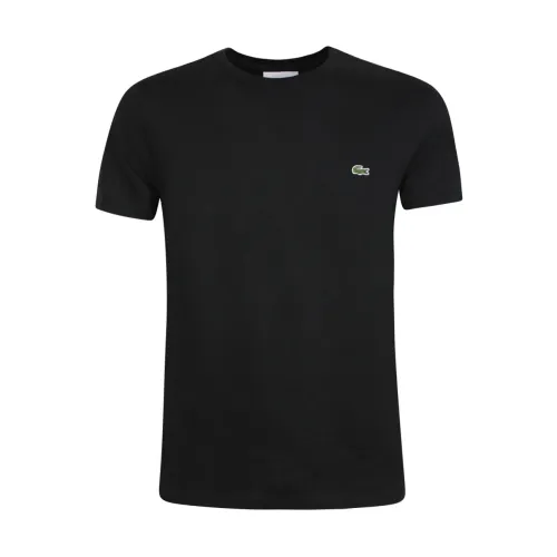 Lacoste , Black T-shirts and Polos ,Black male, Sizes: