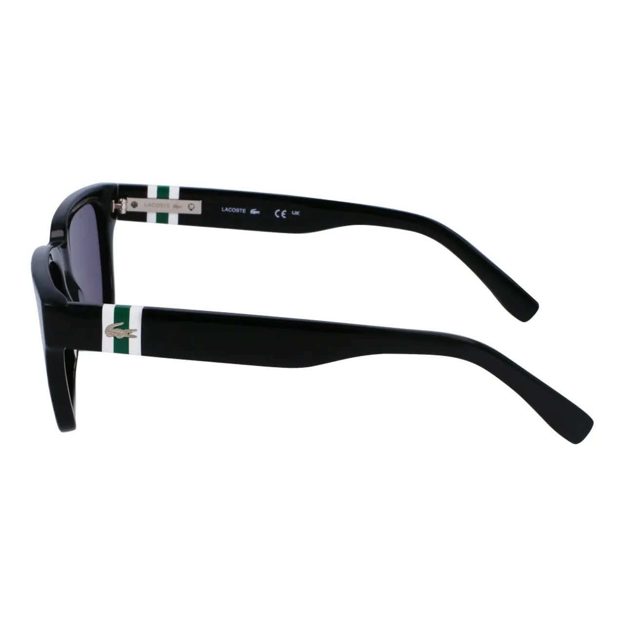 Lacoste , Black White/Dark Grey Sunglasses ,Black male, Sizes:
