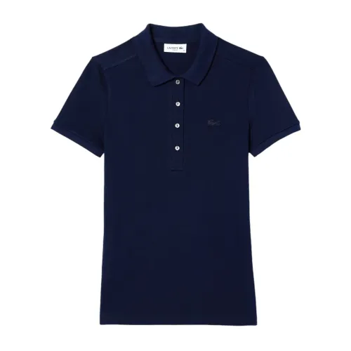 Lacoste , Blue T-shirts and Polos ,Blue female, Sizes: