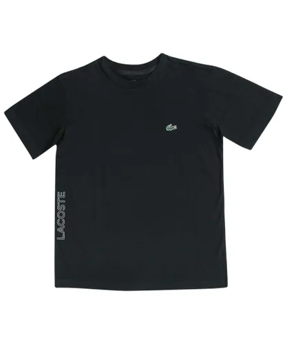 Lacoste Boys Boy's Logo T-Shirt in Black Cotton