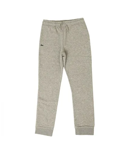 Lacoste Boys Boy's SPORT Fleece Sweatpants in Grey Cotton