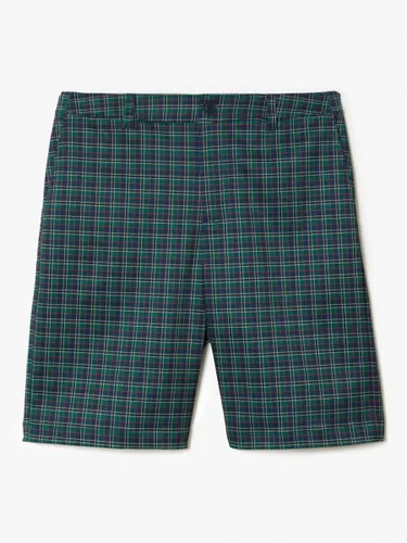 Lacoste Checked Golf Bermuda Shorts, Blue/Multi - Blue/Multi - Male