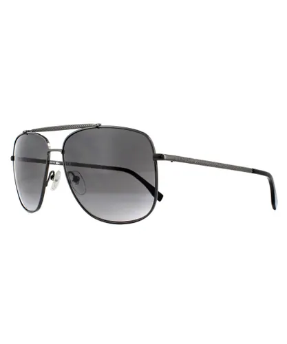 Lacoste Classic Aviator Unisex Gunmetal Gradient Sunglasses - Grey