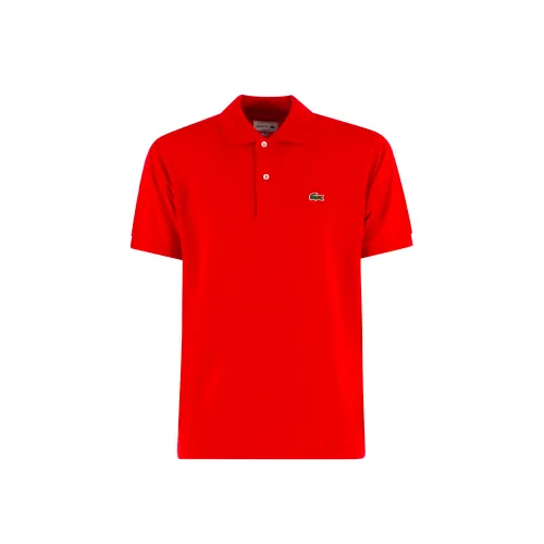 Lacoste , Classic Cotton Polo Shirt ,Red male, Sizes: