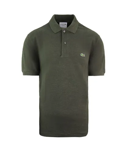 Lacoste Classic Fit Mens Green Polo Shirt Cotton