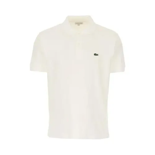 Lacoste , Classic Fit Polo Shirt ,White male, Sizes: