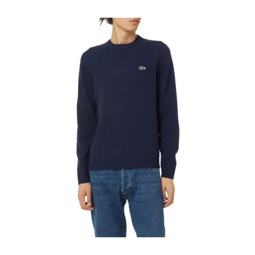 Lacoste , Classic Fit Sweater ,Blue male, Sizes:
