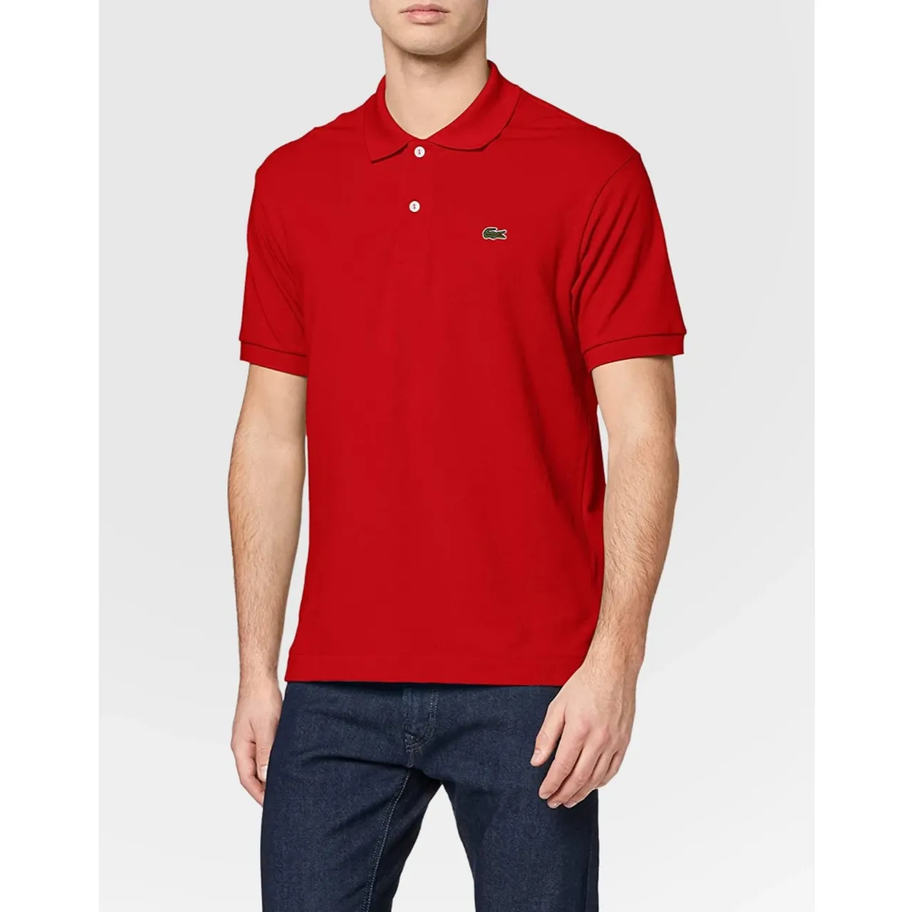 Lacoste , Classic Logo Polo Shirt ,Red male, Sizes: