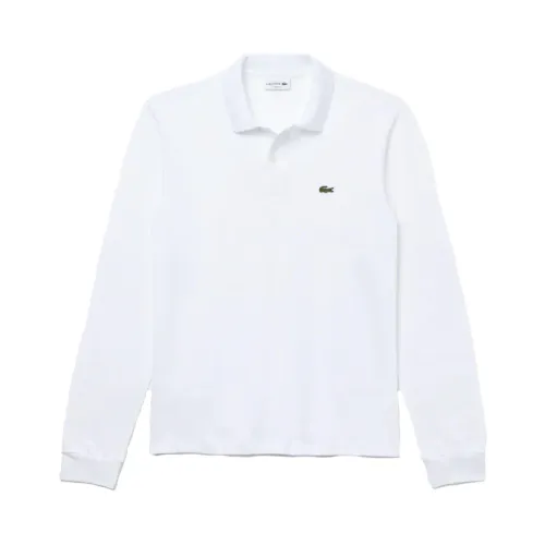 Lacoste , Classic Long Sleeve Top ,White male, Sizes: