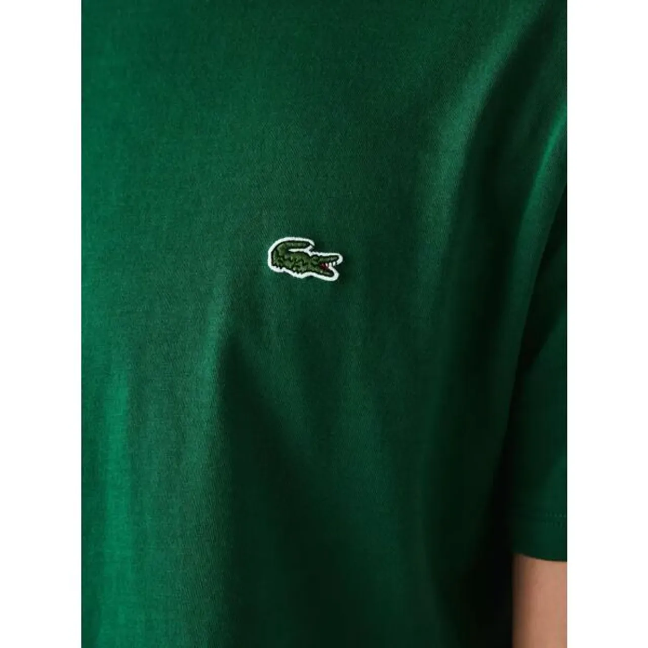 Lacoste Classic Pima Cotton Crew Neck T-Shirt - Green - Male