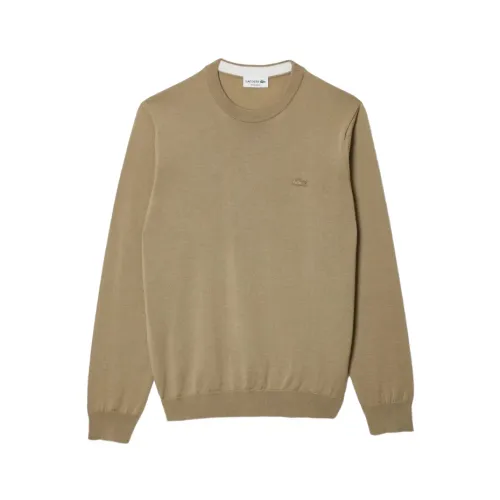 Lacoste , Classic Pullover ,Beige male, Sizes: