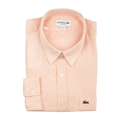 Lacoste , Comfortable and Stylish Casual Shirts ,Orange male, Sizes: