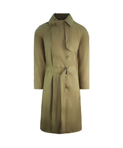Lacoste Cotton Belt Trench Womens Beige Long Coat