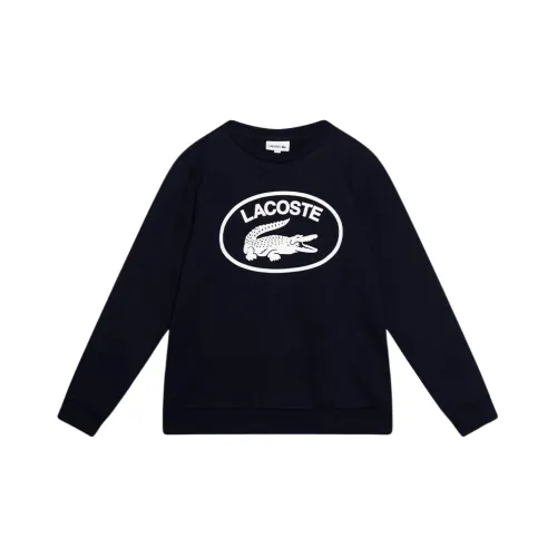 Lacoste , Cotton Long Sleeve Sweatshirt ,Blue male, Sizes: