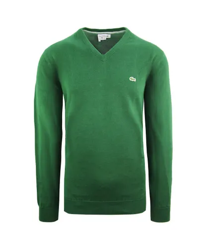 Lacoste Cotton Mens Green Sweater