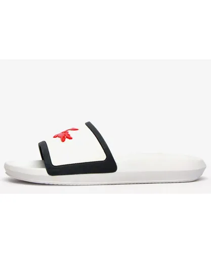 Lacoste Croco 119 Slides Mens - White Mixed Material