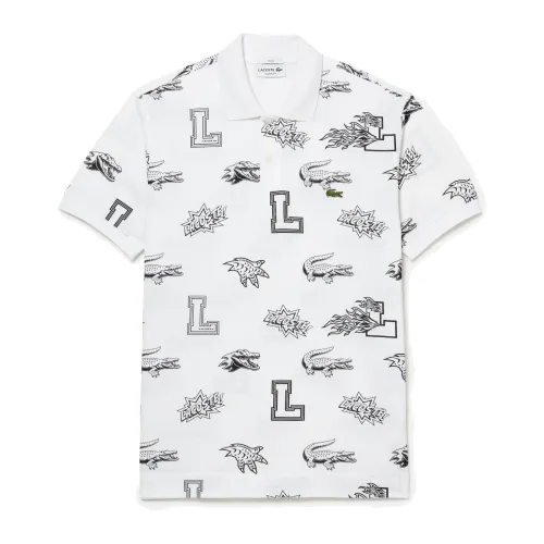 Lacoste , Customizable Unisex Polo Shirt with Washable Markers ,White male, Sizes: