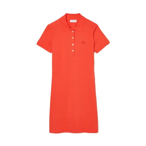 Lacoste , Dress ,Orange female, Sizes: