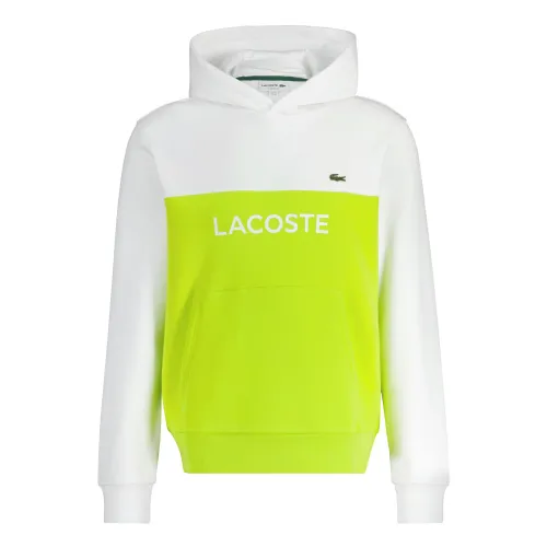 Lacoste , Fashionable Green Hooded Sweatshirt ,Green male, Sizes: