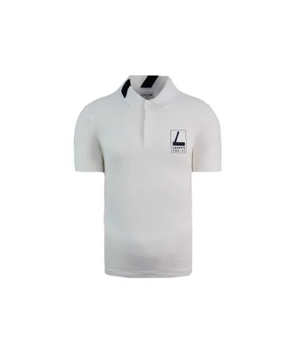 Lacoste FRA-27 Slim Fit Mens White Polo Shirt Cotton