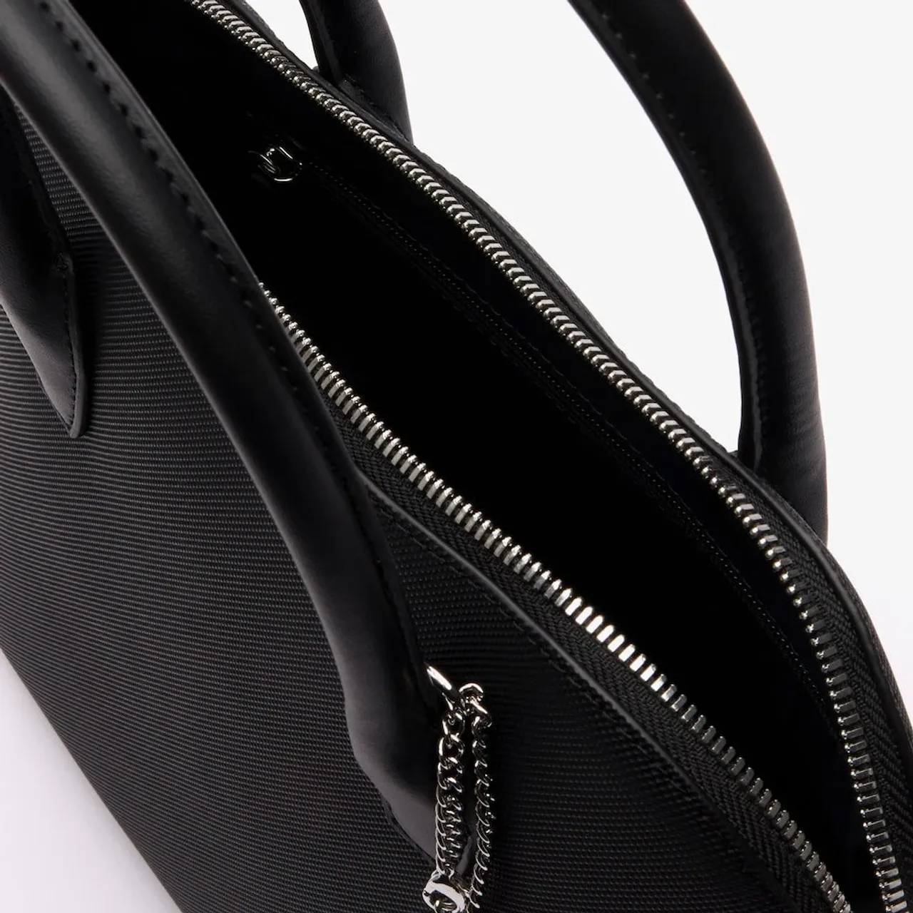 Lacoste , Functional Bugatti Zippered Handbag ,Black female, Sizes: ONE SIZE
