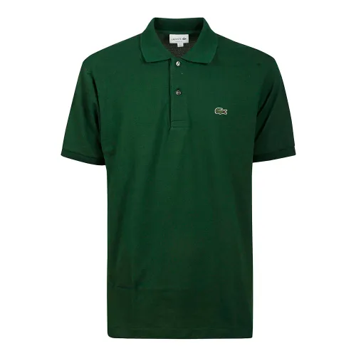 Lacoste , Green Cotton Polo Shirt ,Green male, Sizes:
